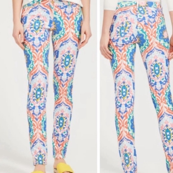 J. McLaughlin Lexi Jeans In Midi Oahu Print Size 4 - Picture 14 of 14